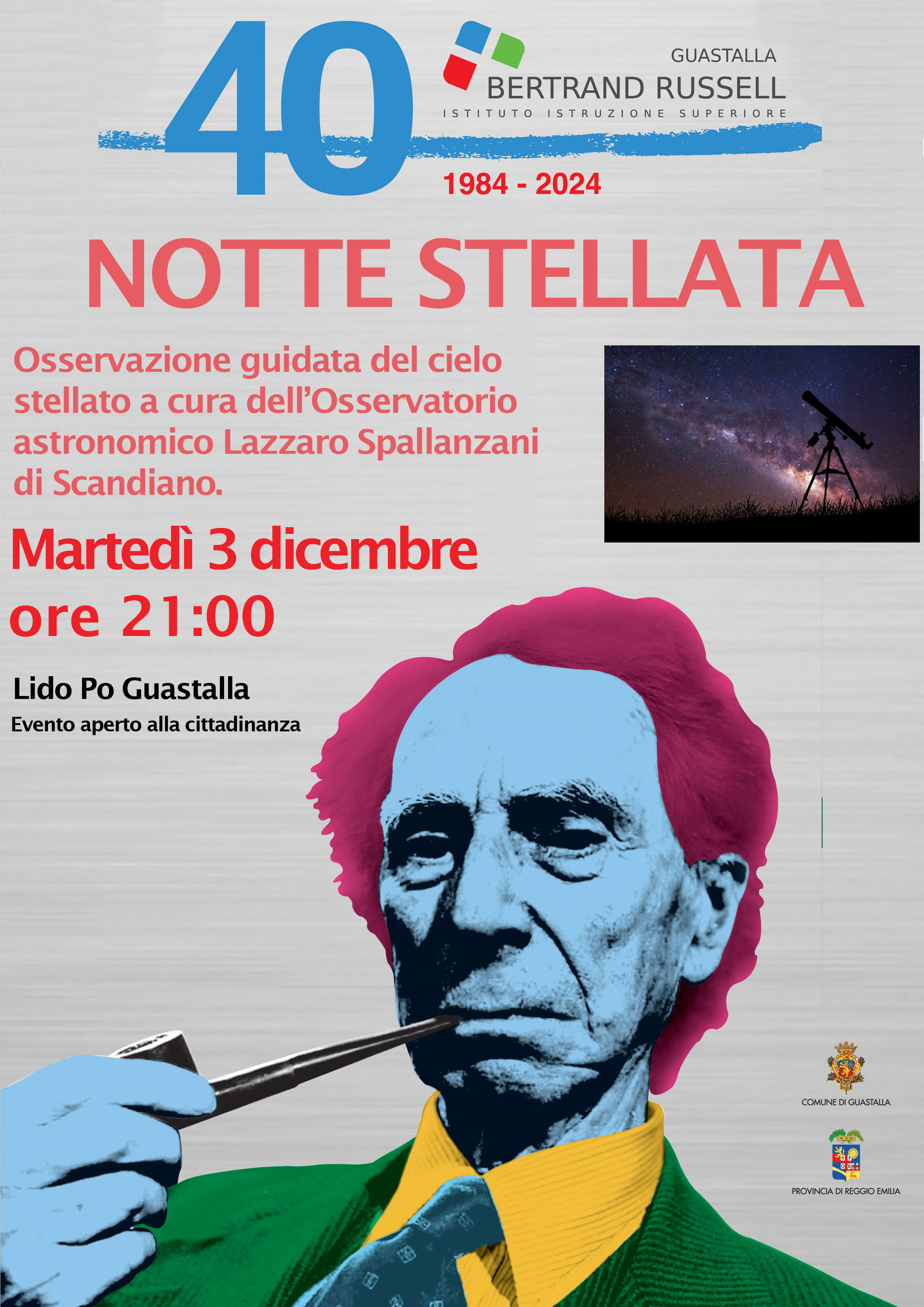 Celebrazioni 40° Anniversario - NOTTE STELLATA- Osservazione del cielo in notturna